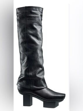 TRIPPEN Happy Coat F Women's Tall Leather Boot - Black